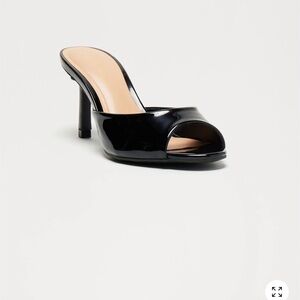 Fashion Nova Glossy Black Heels